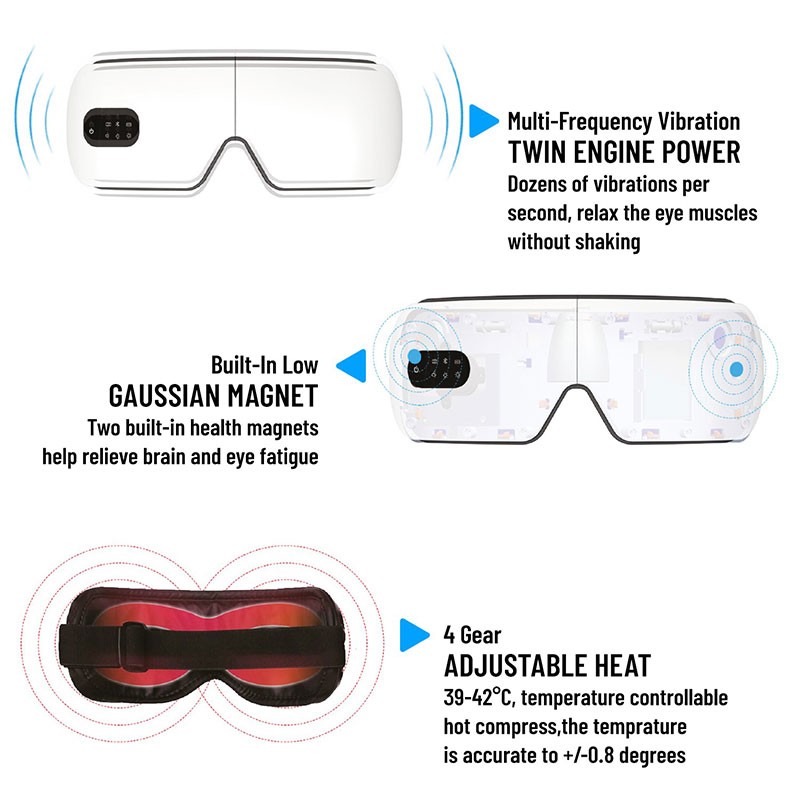 Eye Massager with Heat & Vibration