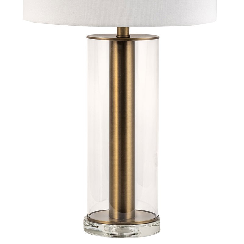Coronado 27" Iron & Glass Table Lamp