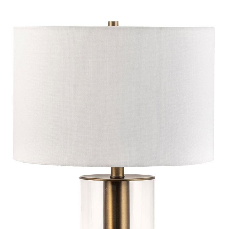 Coronado 27" Iron & Glass Table Lamp