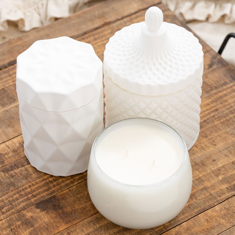 White Cactus Candle