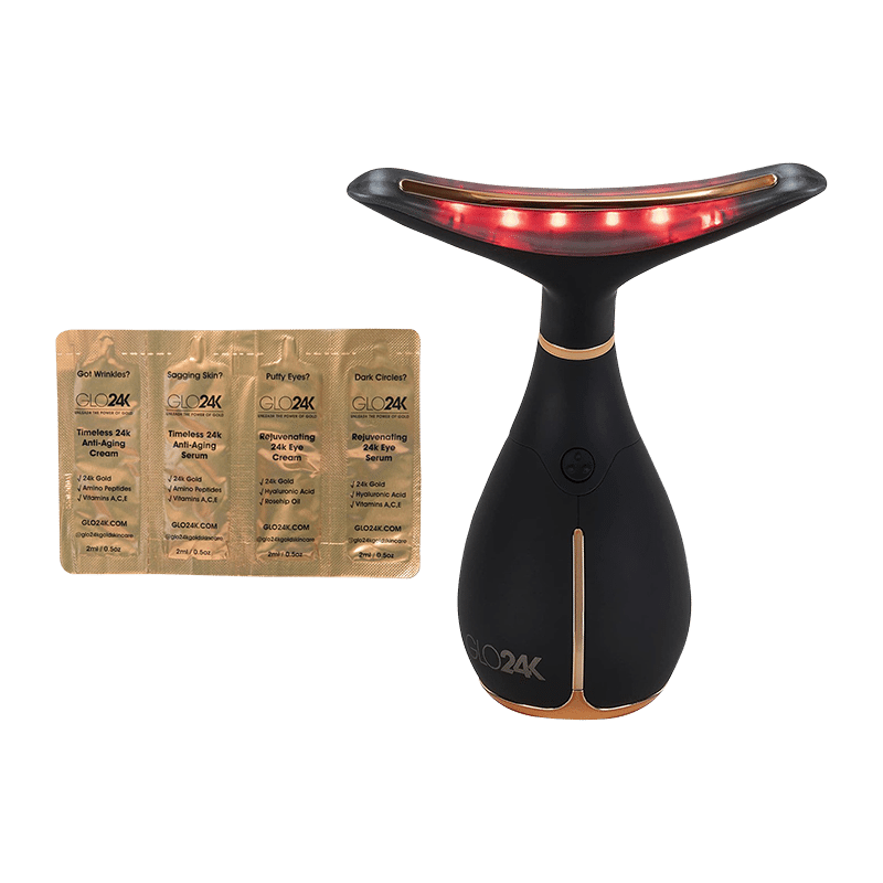 Skin Rejuvenation Beauty Device for Face and Neck & On-The-Go Travel Set