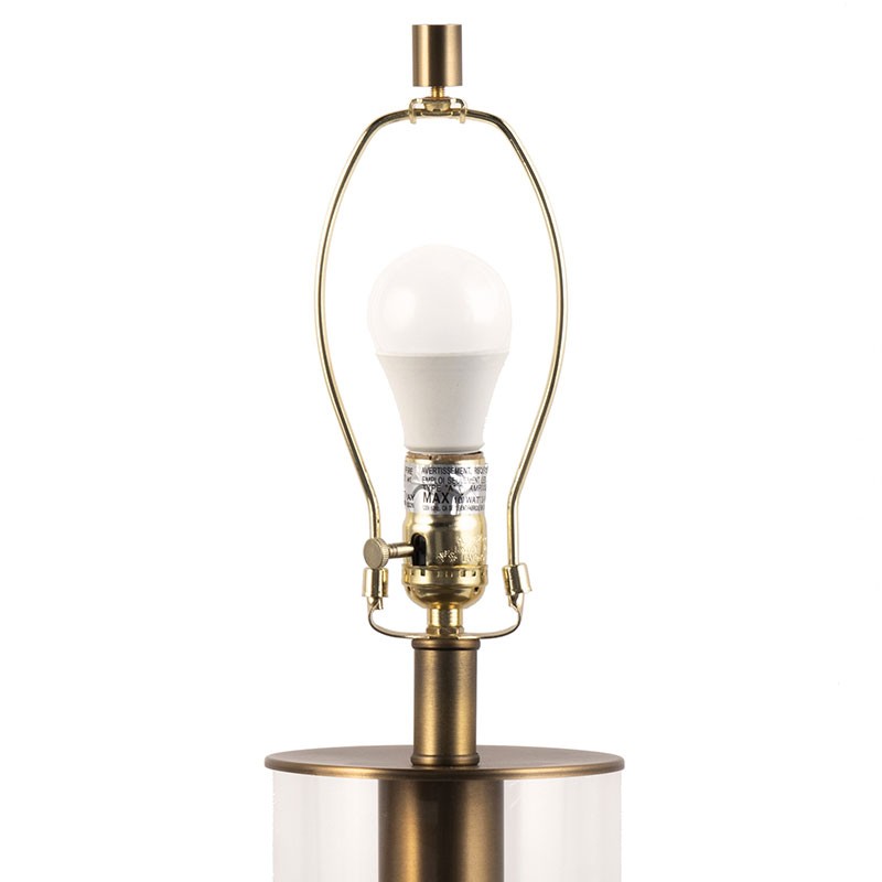 Coronado 27" Iron & Glass Table Lamp