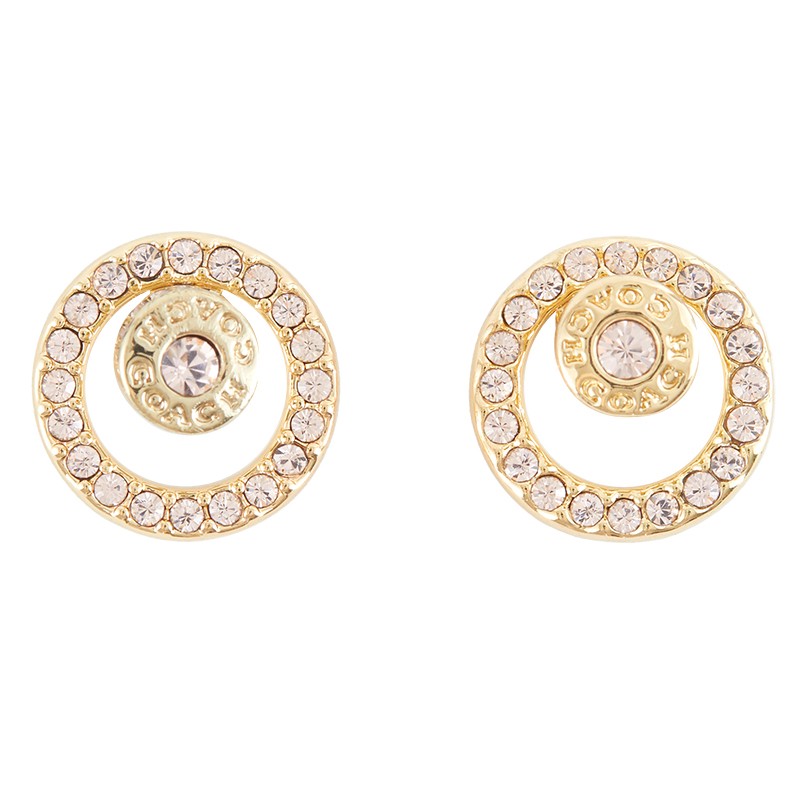 Open Circle Pave Halo Studs