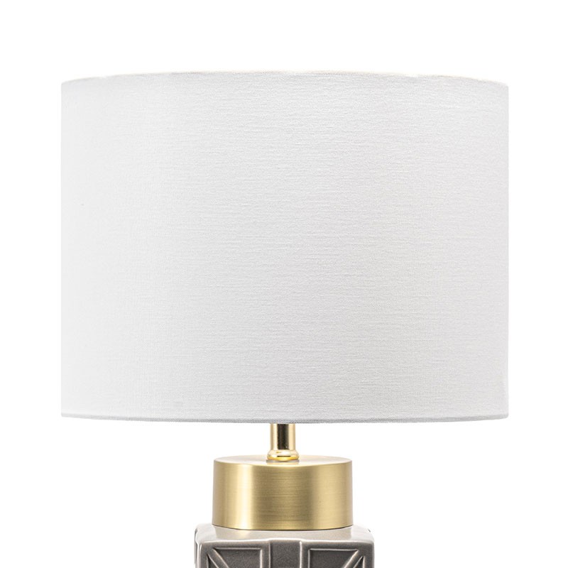 Emblem 29" Ceramic Steel Table Lamp