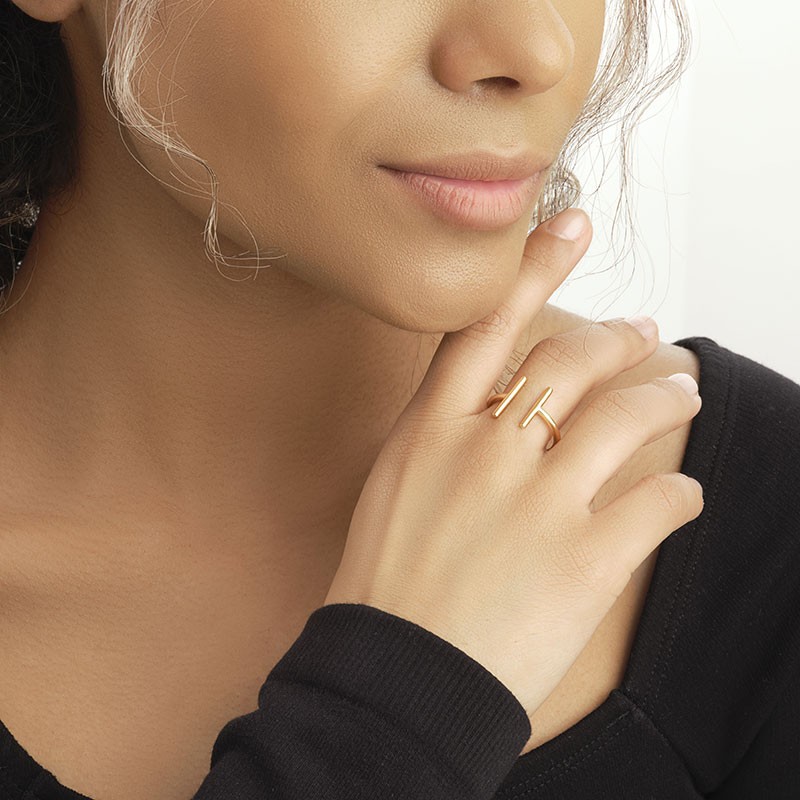 Sterling Silver Parallel Bar Ring