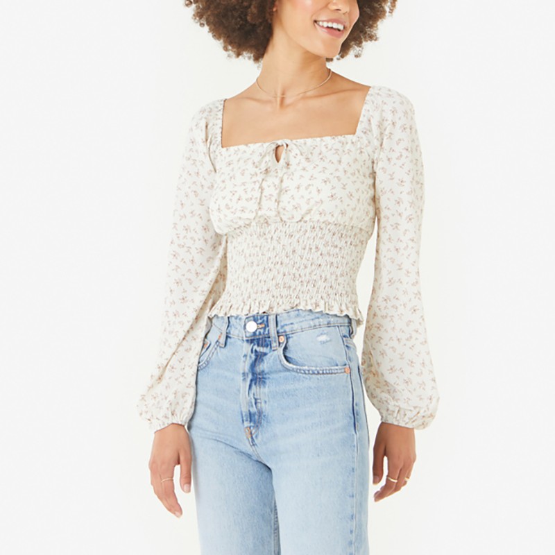 Smocked Penelope Blouse - 1X