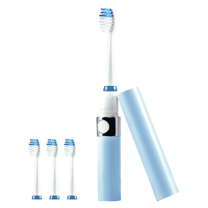 Sonic Travel Toothbrush with 3 Brush Heads