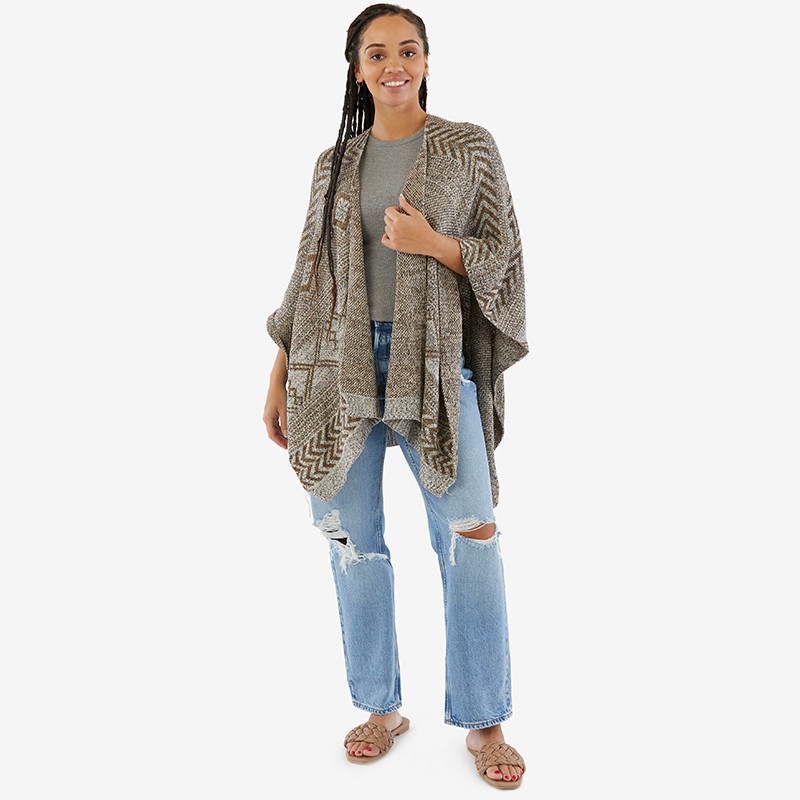 Plus Knit Poncho
