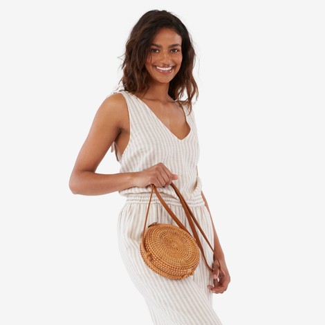 Kristine Straw Crossbody Bag by Summer & Rose - FabFitFun