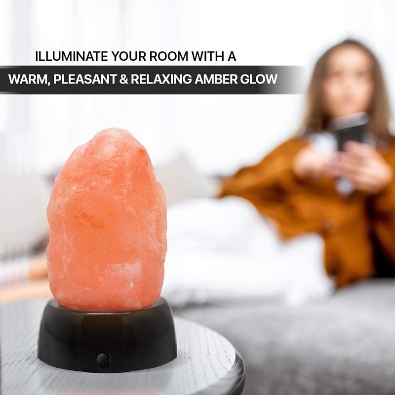 Crystal Salt Lamp With Multi Colored Night Light (2 Pack)