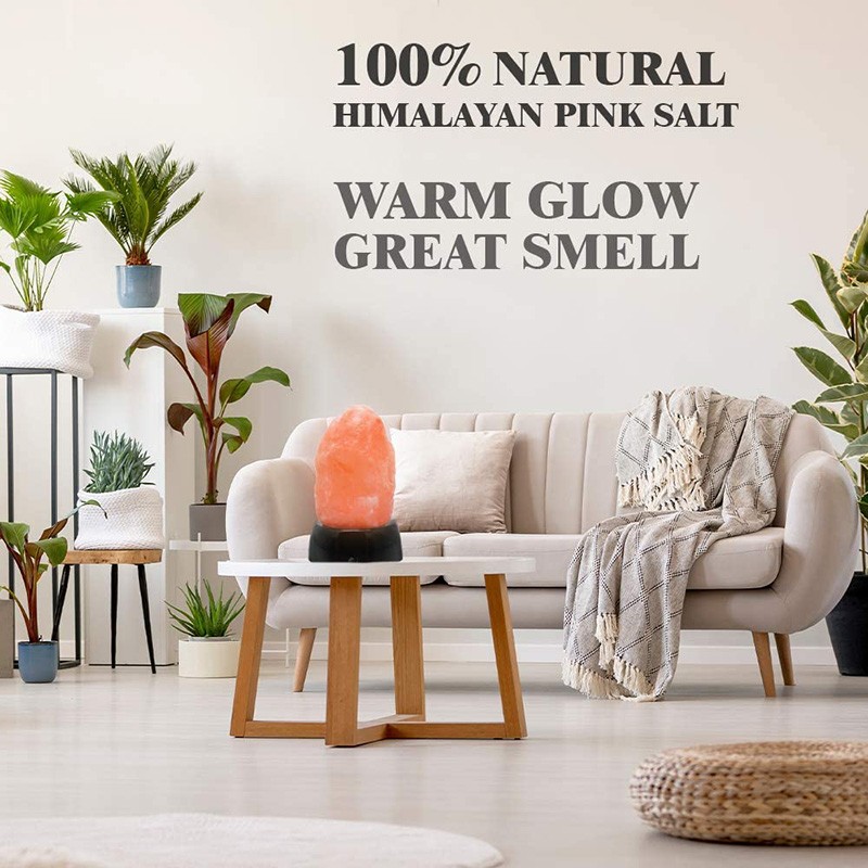 Crystal Salt Lamp With Multi Colored Night Light (2 Pack)