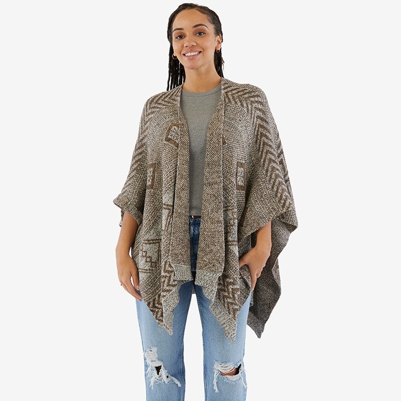 Plus Knit Poncho