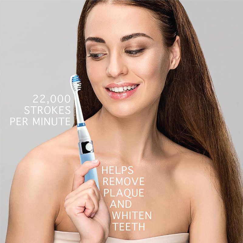 Sonic Travel Toothbrush with 3 Brush Heads