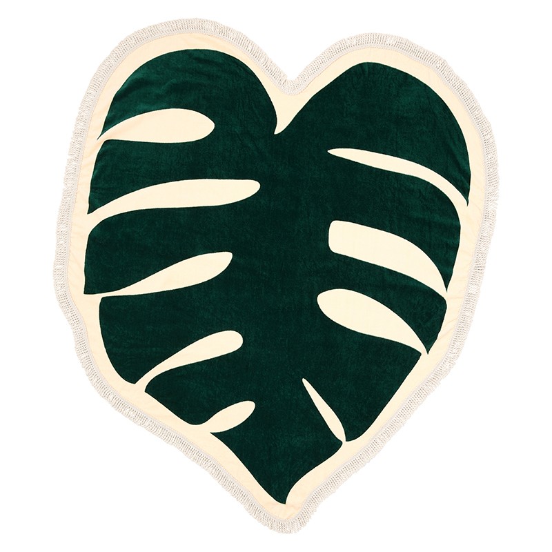 all around giant towel, monstera