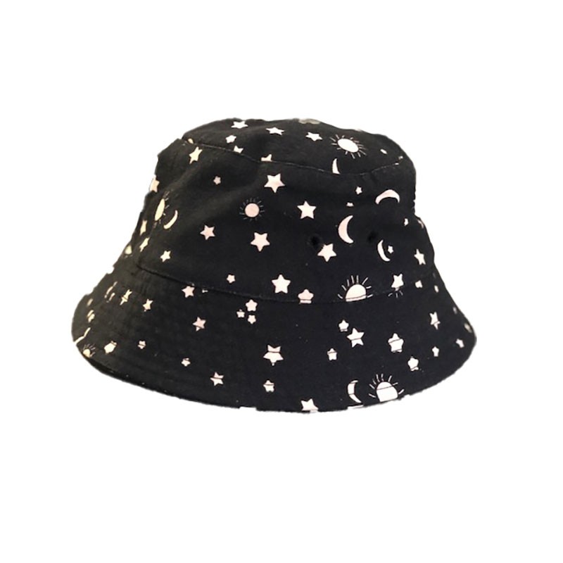 Bucket Hat - Moon & Star Print