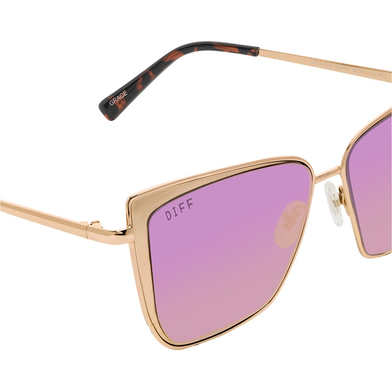 Grace - Gold Pink Mirror Lens