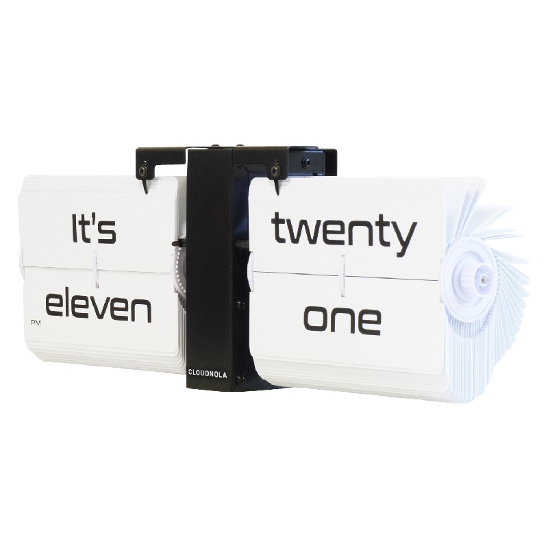 Flipping Out Text Decorative Clock