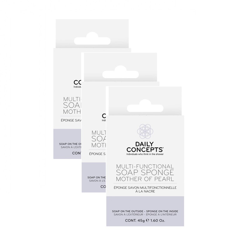 Multi-Functional Soap Sponge Mother of Pearl (Set of 3)