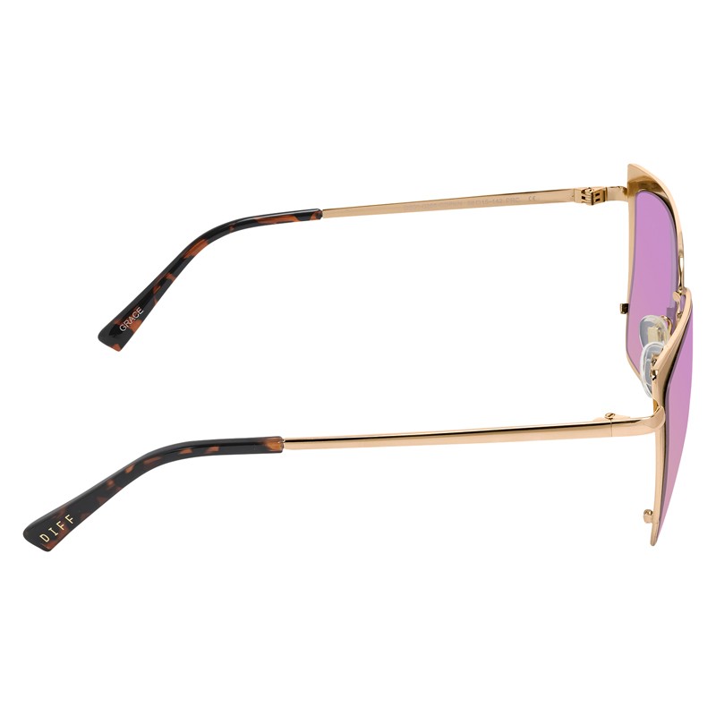 Grace - Gold Pink Mirror Lens