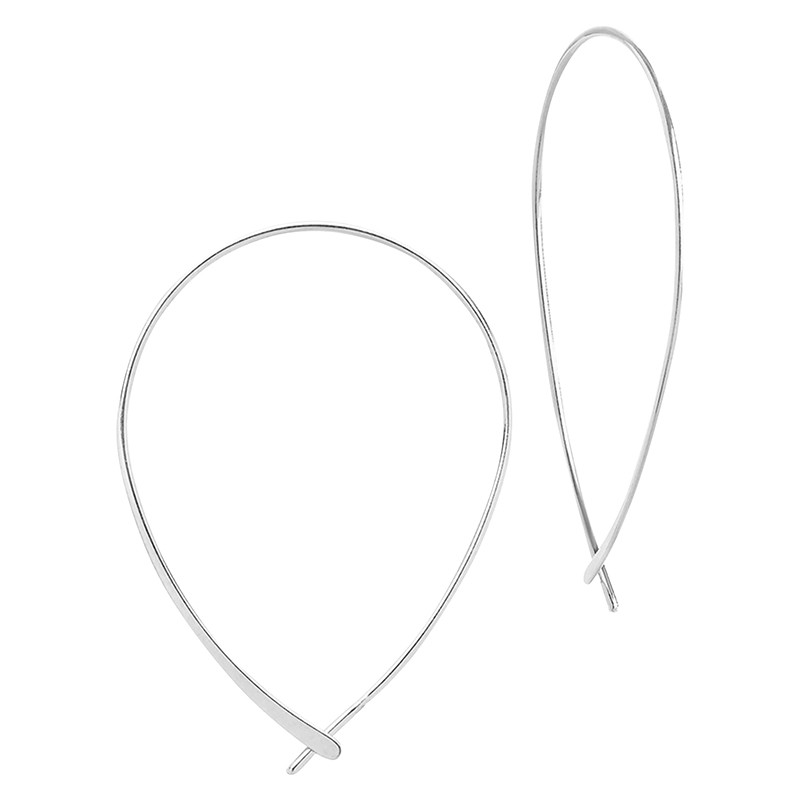 Delicate Threader Hoop Earrings