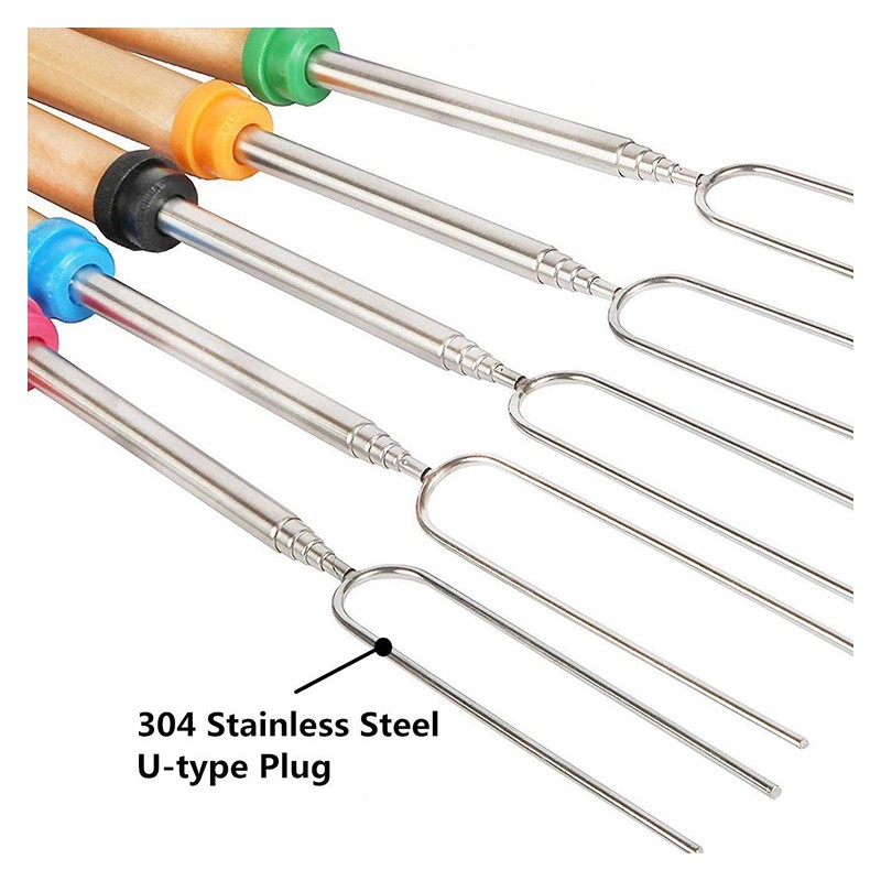 8 Piece Marshmallow Roasting Stick Set with Bag