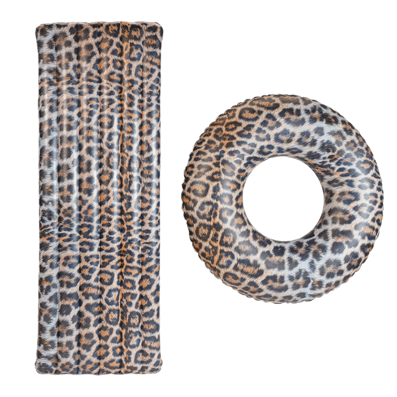 Leopard Deluxe Inflatable Pool Raft & Tube