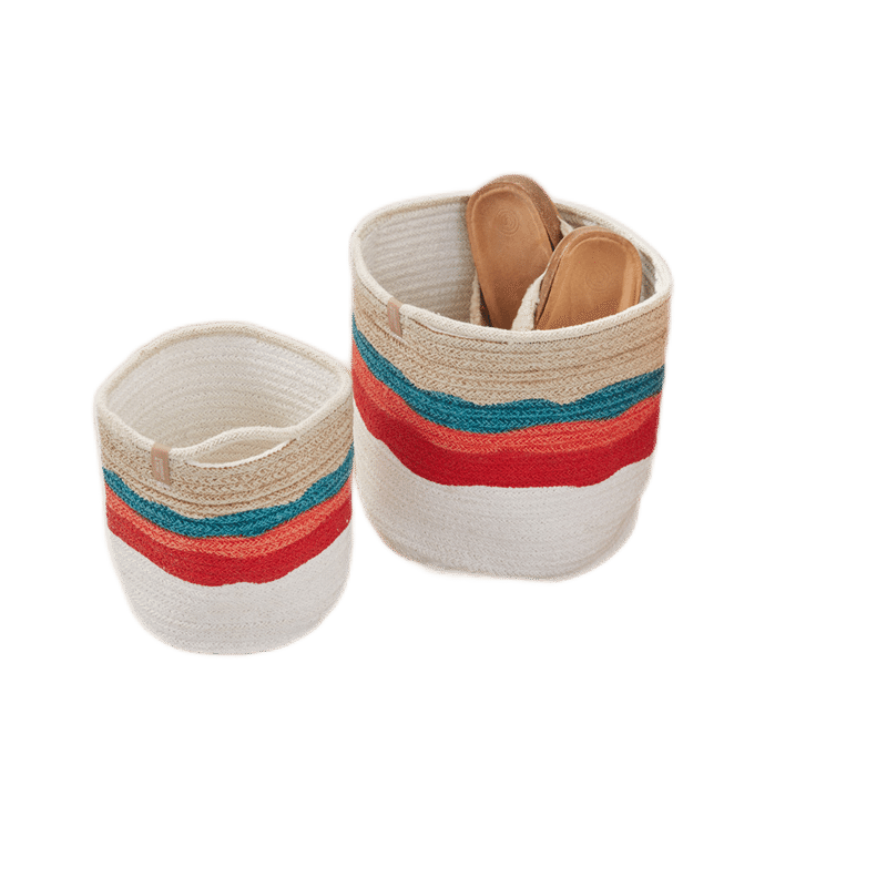 Avery Painted Storage Baskets