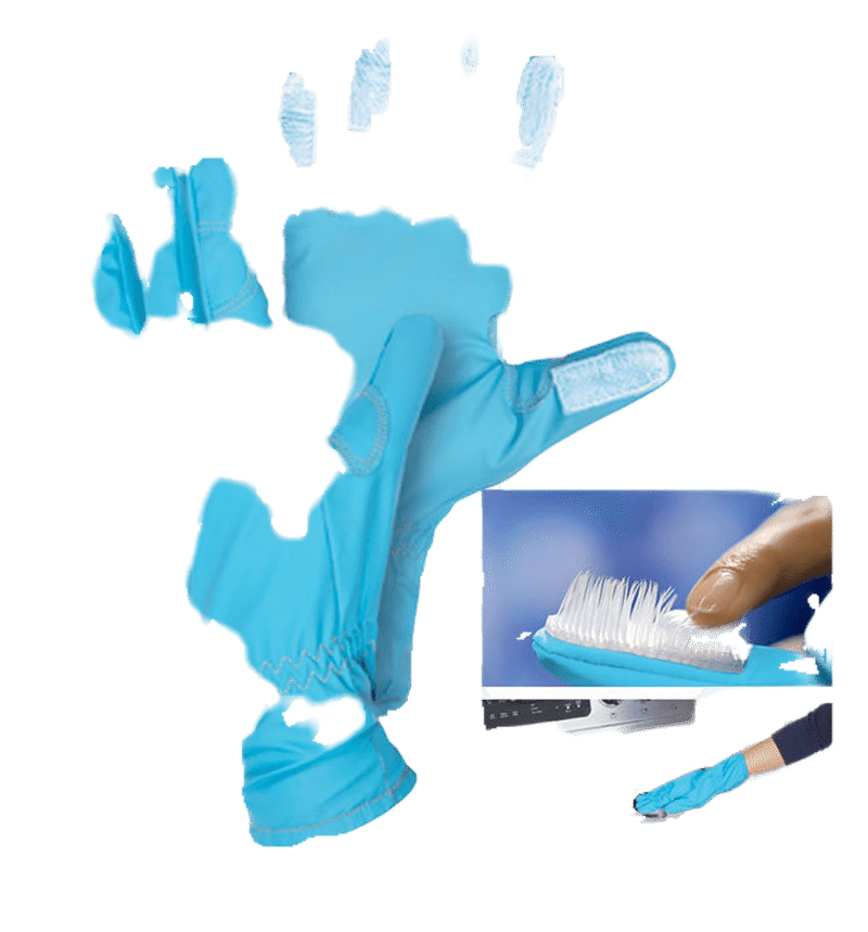 Magic Bristle Cleaning Glove (2-Pack)