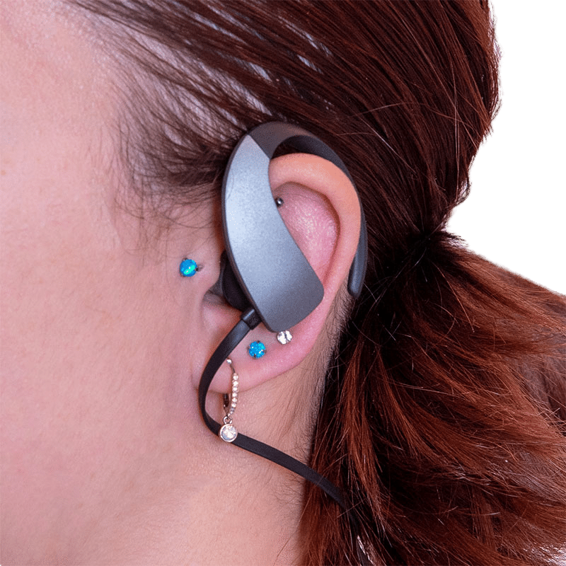 Wireless Athletic Earhooks with Microphone