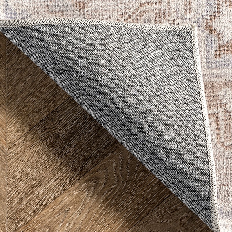 Krystin Machine Washable Distressed Area Rug