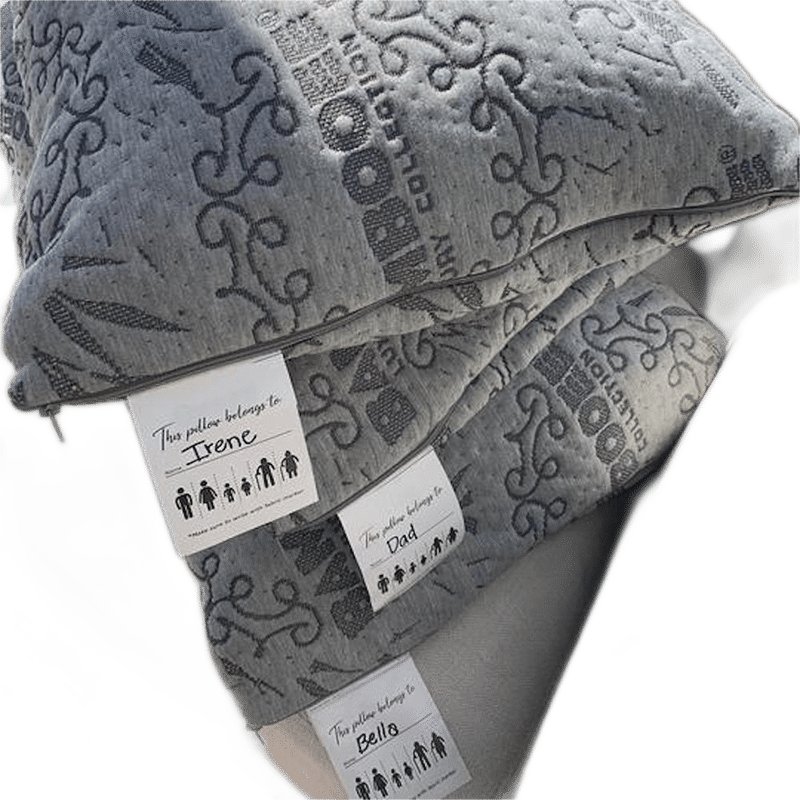 Adjustable Organic Charcoal Infused Pillow - 2 pack