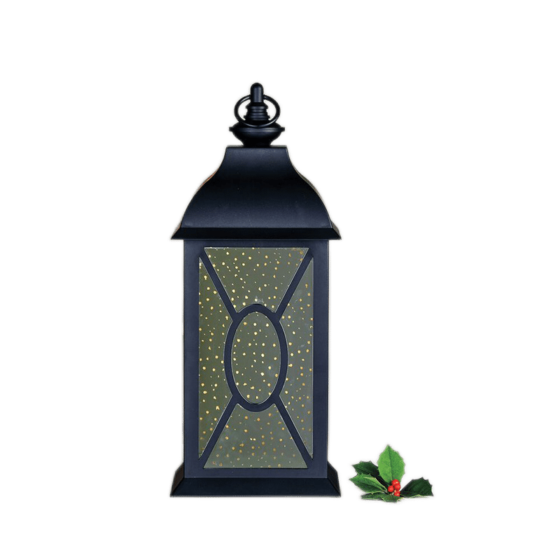 Indoor/Outdoor 22" Illuminated Mercury Glass Lantern