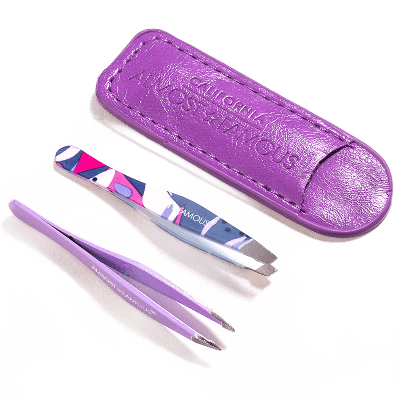 Precision Tweezer Duo with Leather Case