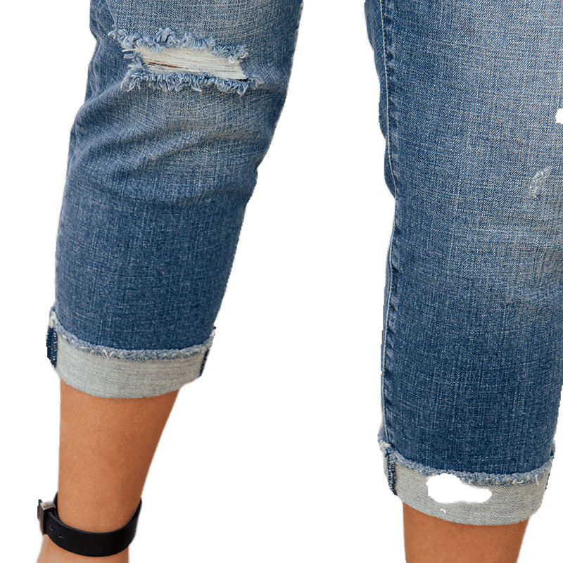 Kut From The Kloth Amy Crop Straight Leg Roll Up