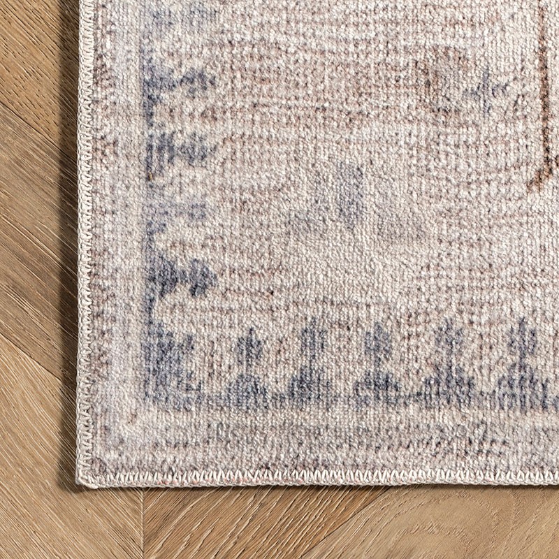 Krystin Machine Washable Distressed Area Rug