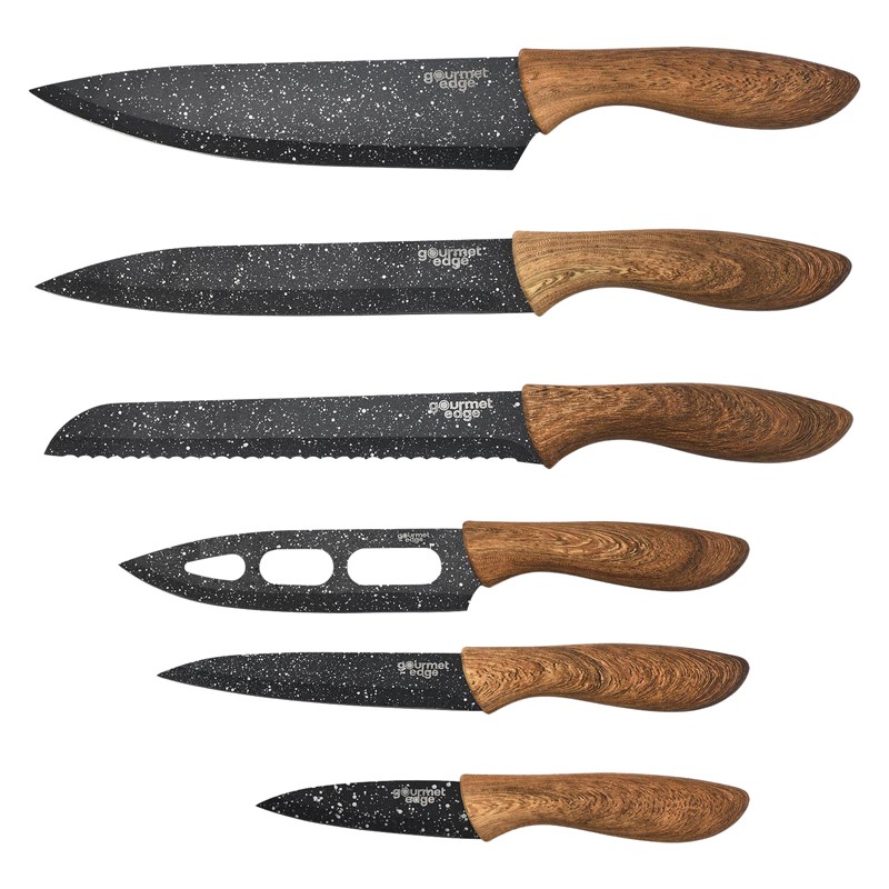 6 Piece Speckled Knife Set