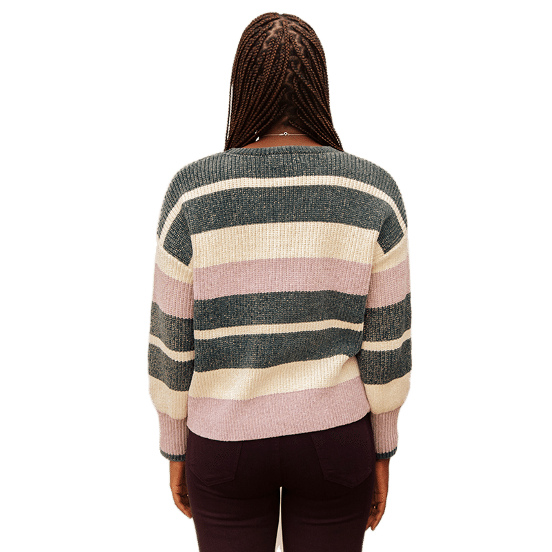 Willow & Clay Krista Striped Chenielle Sweater