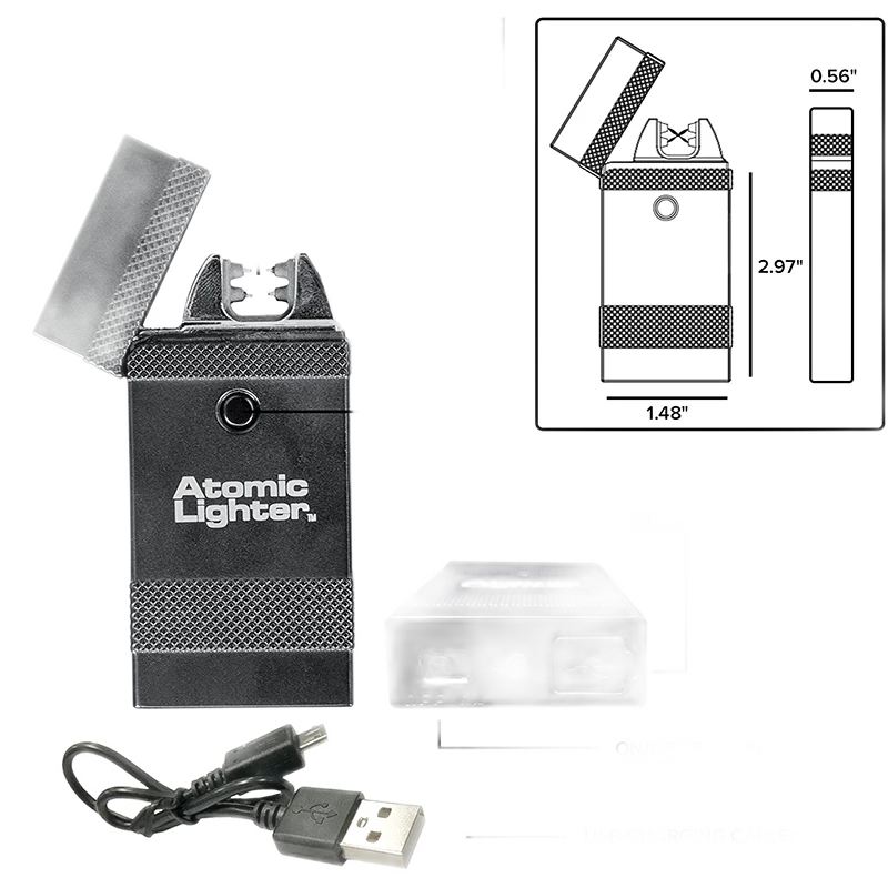 Atomic Lighter Rechargeable Windproof Electric Lighter by