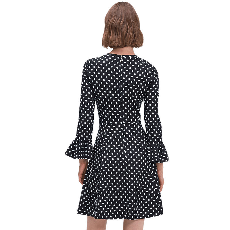 Domino Dot Ponte Dress XS-XXL