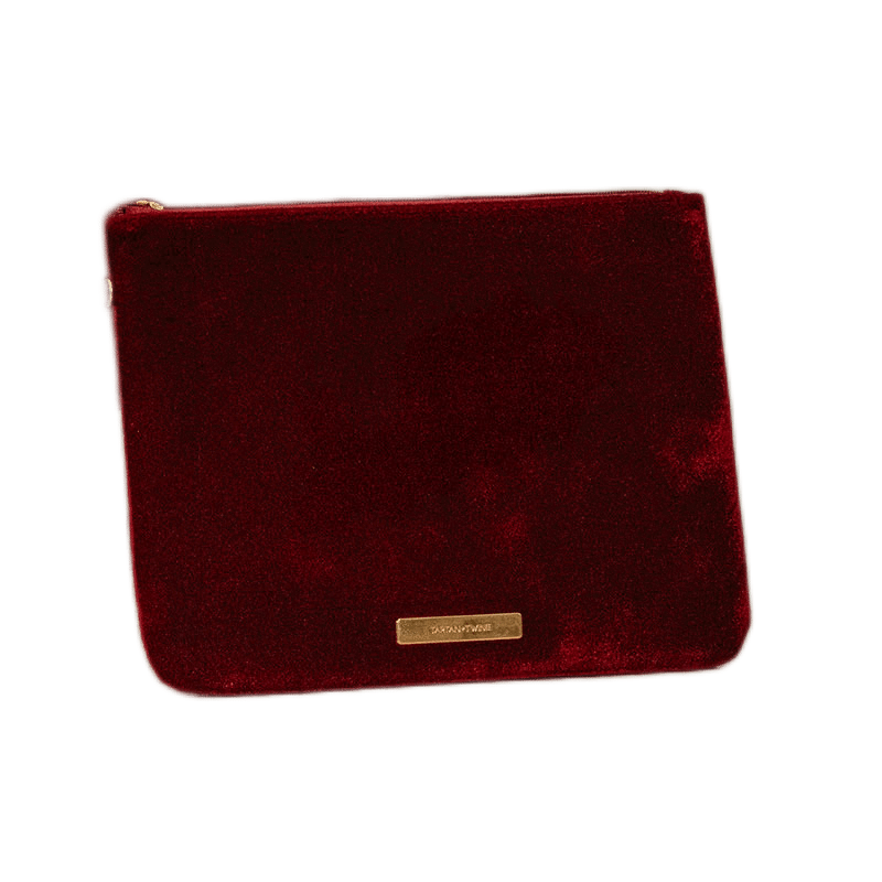 XL Velvet Cosmetic Travel Pouch (2 Pack)