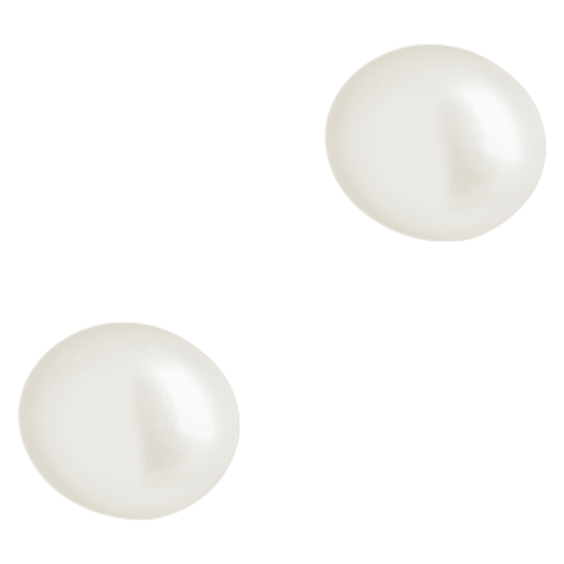 Sterling Silver Baroque Pearl Studs
