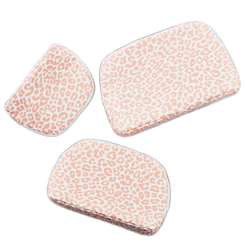 Cheetah Beauty Bag Trio