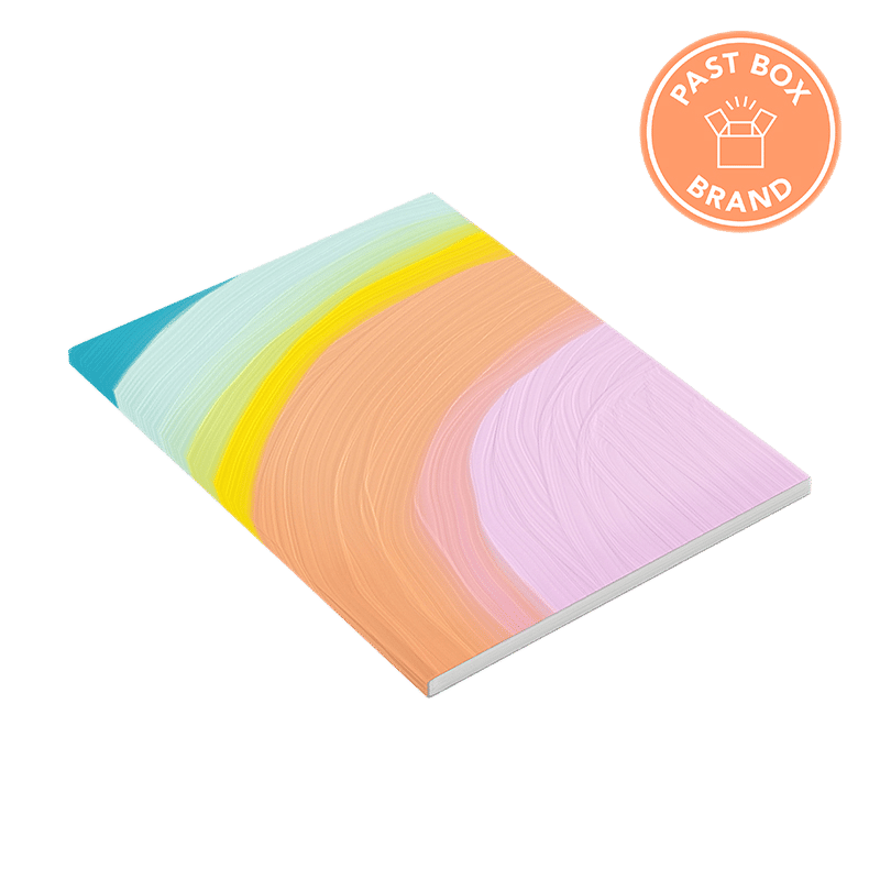 Painted Pastel Rainbow Notebook