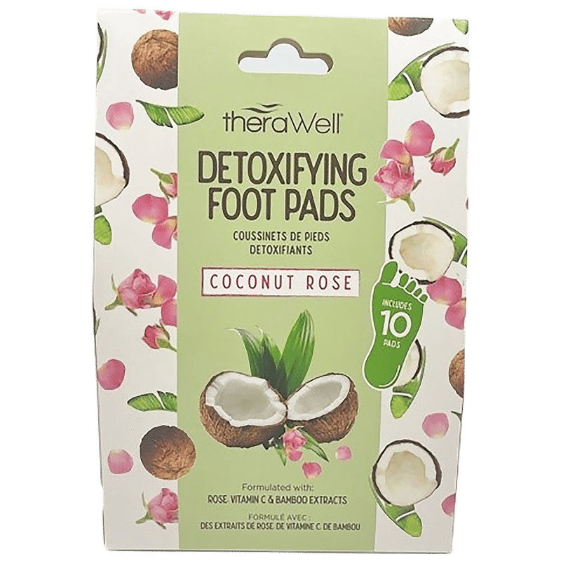 10pc Detoxifying Foot Pads with Coconut & Rose Extracts
