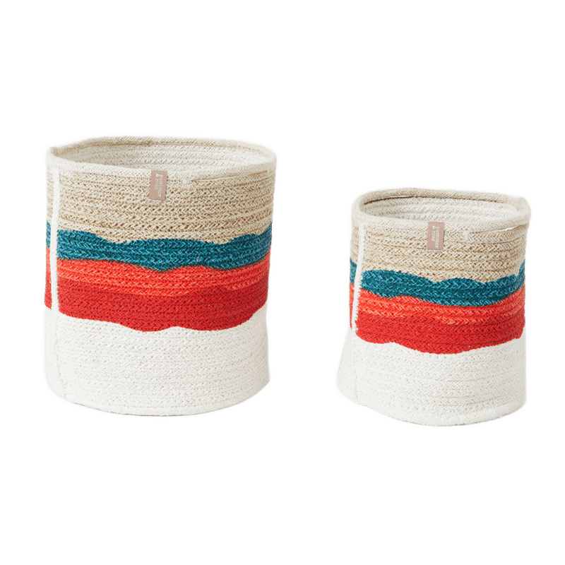 Avery Painted Storage Baskets