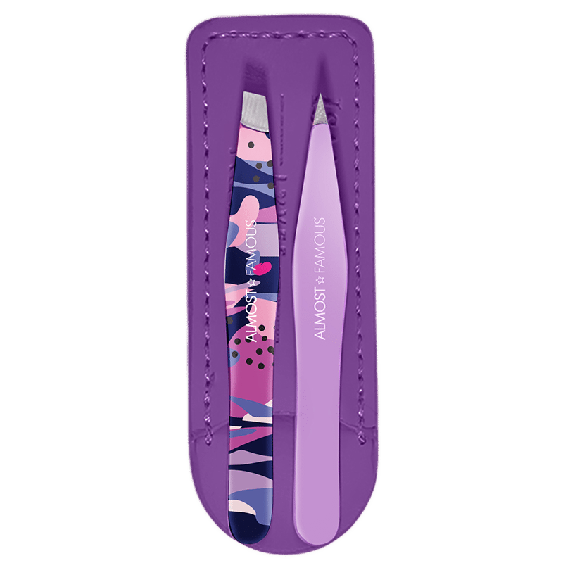 Precision Tweezer Duo with Leather Case