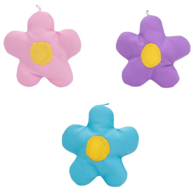 Aqua Floating Flower Squeak Dog Toy (3 pack)