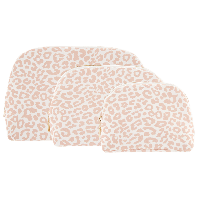 Cheetah Beauty Bag Trio