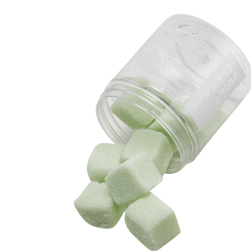 Exfoliating Sugar Cubes in Juice Cleanse
