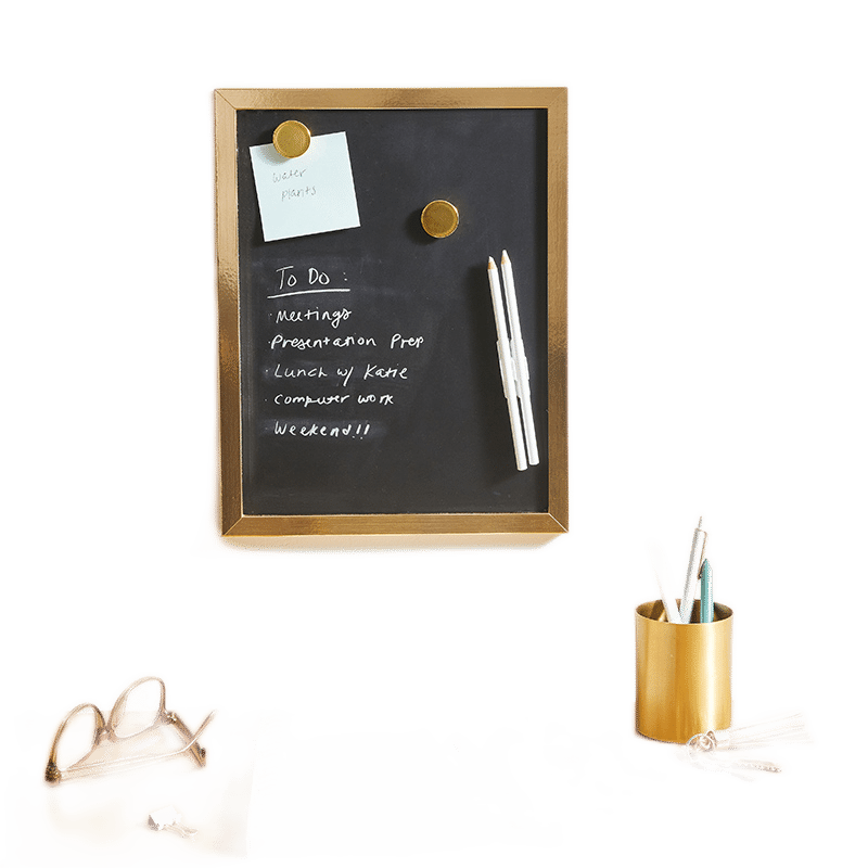 Gold Rimmed Chalkboard Set
